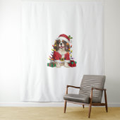 Tenture Éclairage de Noël Cavalier roi Charles Spaniel Chi (En situation)