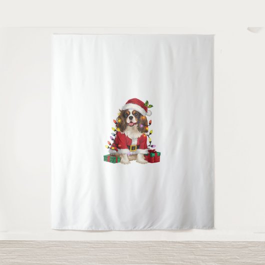 Tenture Éclairage de Noël Cavalier roi Charles Spaniel Chi (Devant)
