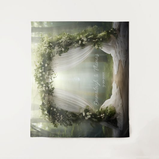 Tenture Éclairage forestier enchâssé (Devant)