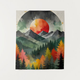 Tenture Éclipse au-dessus de la nature