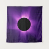 Tenture Éclipse solaire artificielle depuis l'espace (Devant (Horizontal))