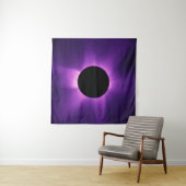 Tenture Éclipse solaire artificielle depuis l'espace (En situation)