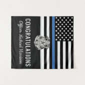 Tenture École d'application de la loi des officiers de pol (Devant (Horizontal))