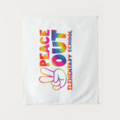Tenture École élémentaire Peace Out Teinture Tie Dye Derni (Devant)
