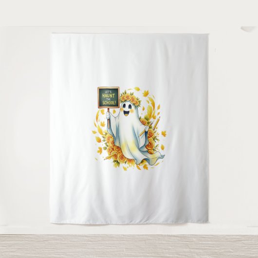 Tenture École Ghost Haunt Halloween (Devant)