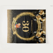 Tenture Écran glamour 30e anniversaire Whiskey Black Gold (Devant (Horizontal))