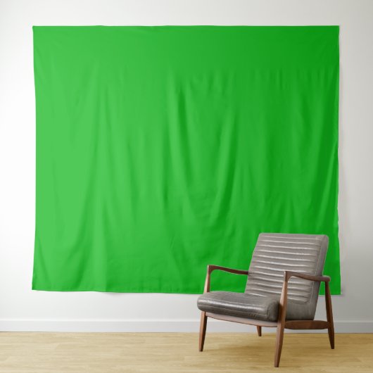 Tenture Écran vert moderne de zoom sur fond chroma key (En situation (horizontale))
