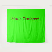 Tenture Écran vert - Vos mots Tapissserie (Devant (Horizontal))