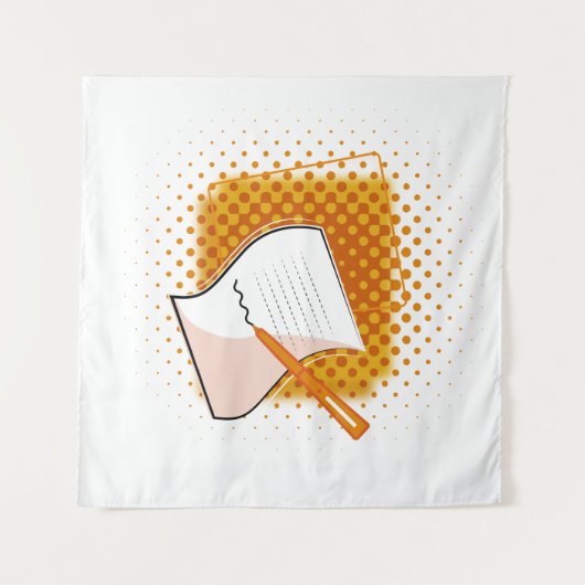 Tenture Écriture Lover (Devant (Horizontal))