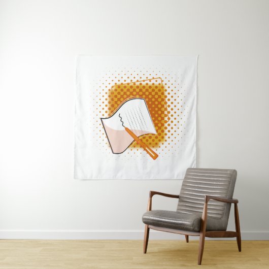 Tenture Écriture Lover (En situation (horizontale))