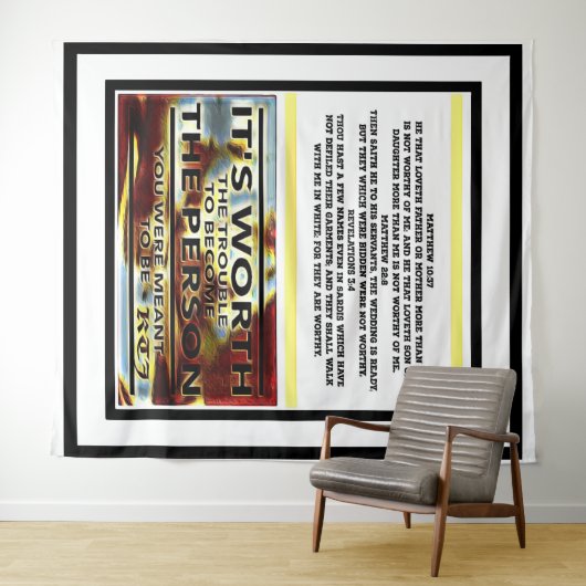 Tenture Écritures Images 03 (En situation (horizontale))