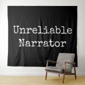 Tenture Écrivain - Narrateur peu fiable I (En situation (horizontale))