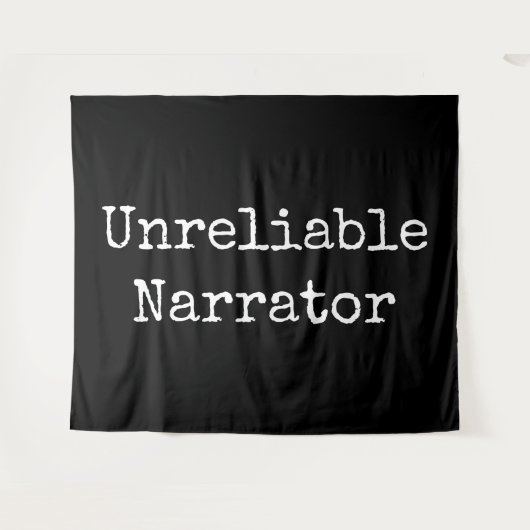 Tenture Écrivain - Narrateur peu fiable I (Devant (Horizontal))
