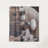 Tenture Edgar Degas - Répétition de ballet sur scène (Devant)