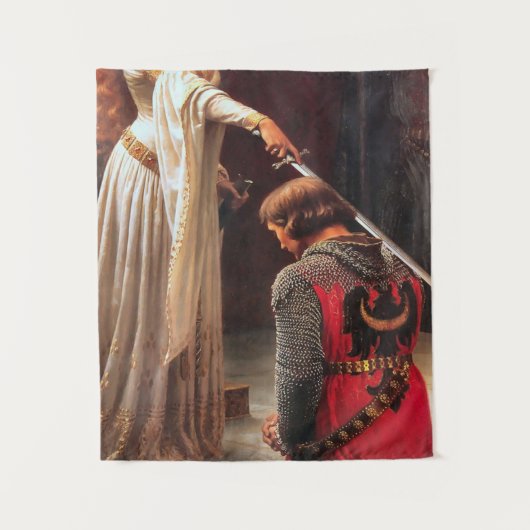 Tenture Edmund Blair Leighton - L'Accolade (Devant)