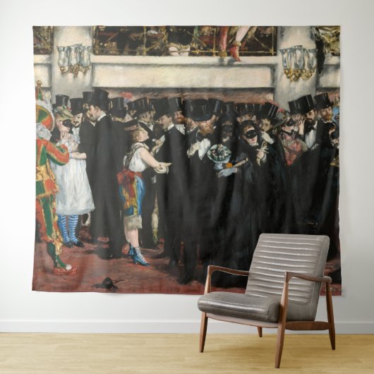 Tenture Edouard Manet - Bal masqué à l'Opéra (En situation (horizontale))