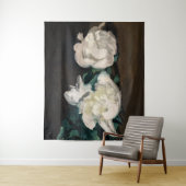 Tenture Edouard Manet - Branche de pivoines blanches, séca (En situation)