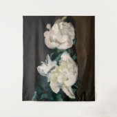 Tenture Edouard Manet - Branche de pivoines blanches, séca (Devant)