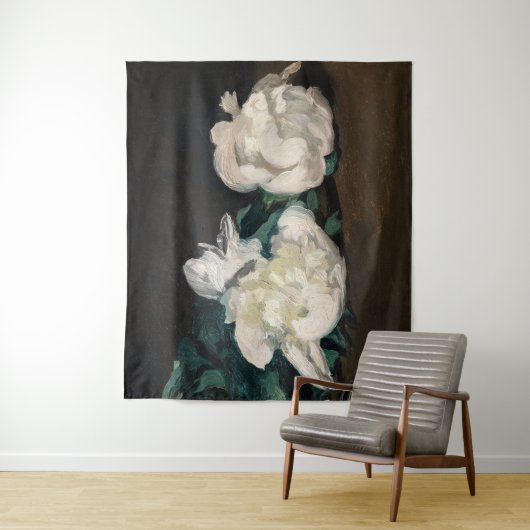 Tenture Edouard Manet - Branche des pivoines blanches, sec (En situation)