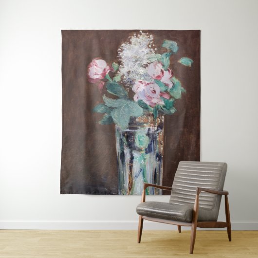 Tenture Edouard Manet - Fleurs dans un Vase de Cristal (En situation)