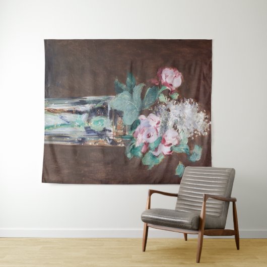 Tenture Edouard Manet - Fleurs dans un Vase de Cristal (En situation (horizontale))