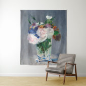 Tenture Edouard Manet - Fleurs dans un Vase de Cristal (En situation)