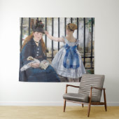 Tenture Edouard Manet - Le Chemin De Fer (En situation (horizontale))