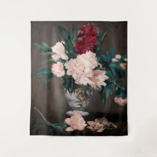 Tenture Edouard Manet - Vase de Pivoines sur Petit Piédouc