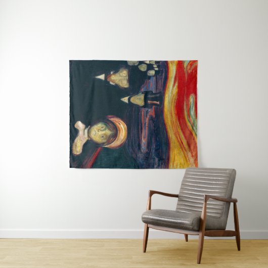 Tenture Edvard Munch - Anxiété (En situation (horizontale))
