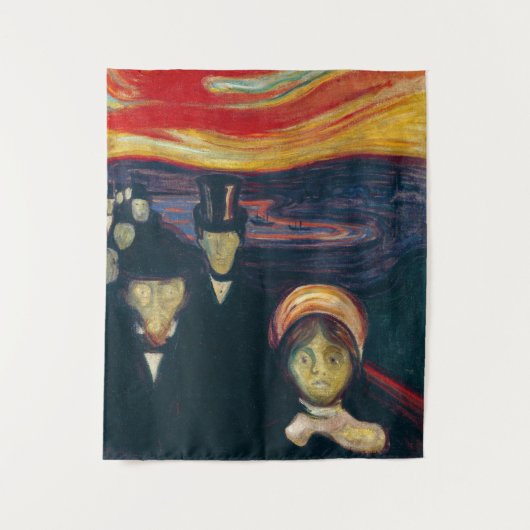 Tenture Edvard Munch - Anxiété (Devant)