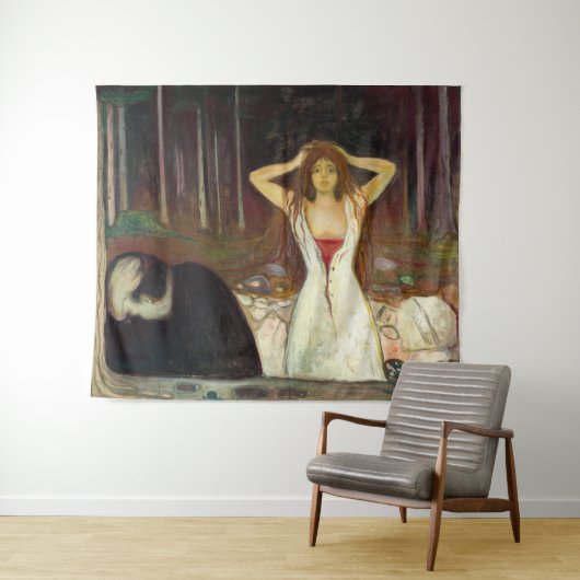 Tenture Edvard Munch - Ashes (En situation (horizontale))