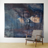 Tenture Edvard Munch - Autoportrait avec cigarette (En situation (horizontale))