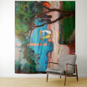 Tenture Edvard Munch - Danse sur la plage (En situation)