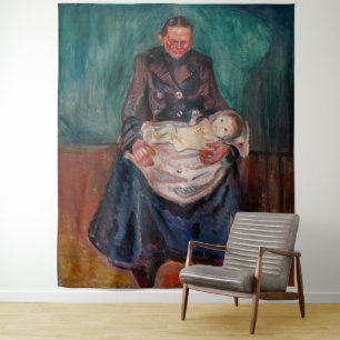 Tenture Edvard Munch - Femme avec enfant malade, héritage