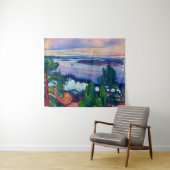 Tenture Edvard Munch - Fumée de train (En situation (horizontale))