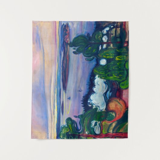 Tenture Edvard Munch - Fumée de train (Devant)