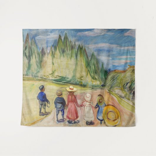 Tenture Edvard Munch - La forêt Fairytale (Devant (Horizontal))