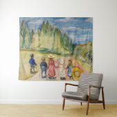 Tenture Edvard Munch - La forêt Fairytale (En situation (horizontale))