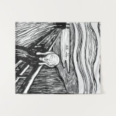 Tenture Edvard Munch - La lithographie de cri (Devant (Horizontal))