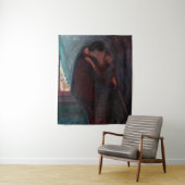 Tenture Edvard Munch - Le baiser (En situation)