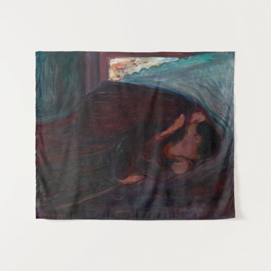 Tenture Edvard Munch - Le baiser (Devant (Horizontal))