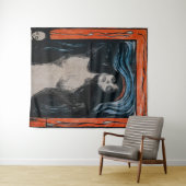 Tenture Edvard Munch - Madonna Lithographie (En situation (horizontale))