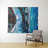 Tenture Edvard Munch - Nuit étoilée 1922 (En situation (horizontale))