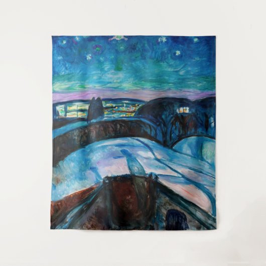 Tenture Edvard Munch - Nuit étoilée 1922 (Devant)