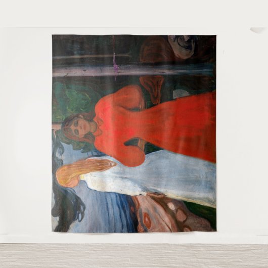 Tenture Edvard Munch - Rouge et Blanc (Devant)