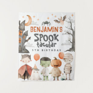 Tenture Éffrayant Halloween Anniversaire de fête