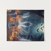 Tenture Éffrayant Halloween Haunted Grave Yard (Devant (Horizontal))