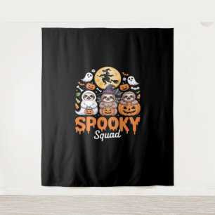 Tenture Éffrayant Halloween sorcière drôle Horreur Sloths
