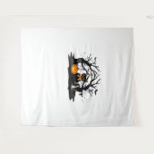 Tenture Éffrayant pattes et Citrouille Halloween Nights Cl (Devant (Horizontal))