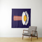 Tenture Eggstraterrestrial Avec Texte (En situation (horizontale))